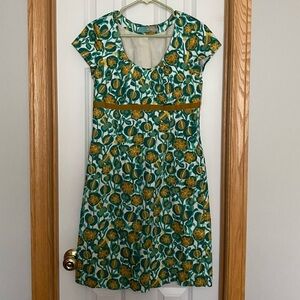 Boden Green Scoop Neck Sheath Dress Size 6R